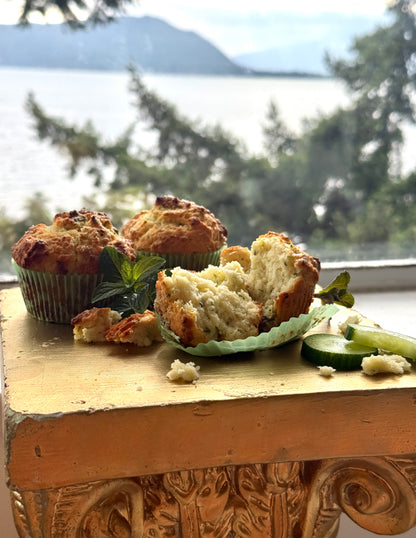 Cucumber Mint Muffins