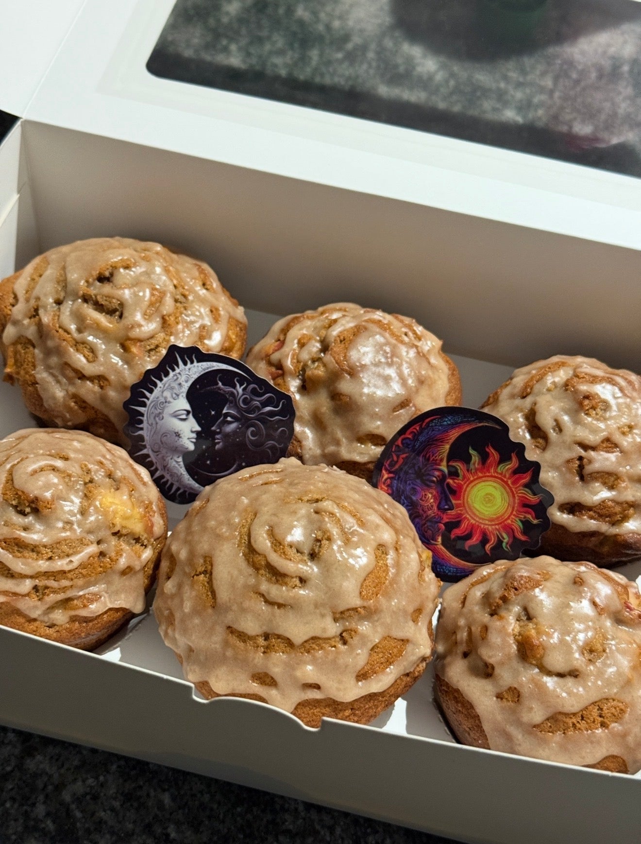 Vanilla Apple Walnut Muffins