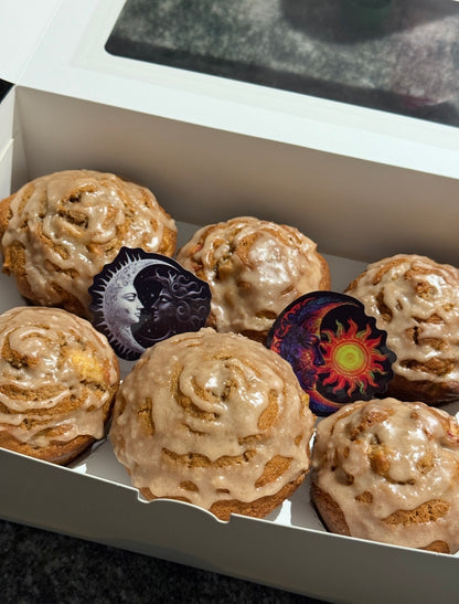 Vanilla Apple Walnut Muffins