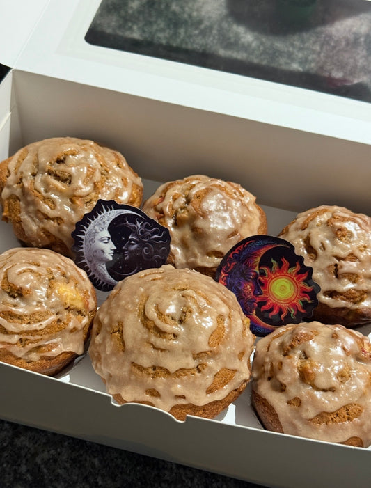 Vanilla Apple Walnut Muffins