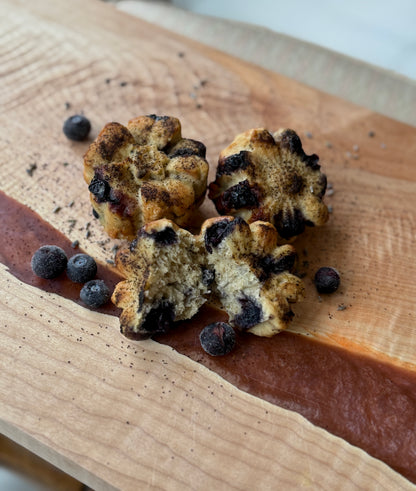 Earl Grey Blueberry Lavender Muffins