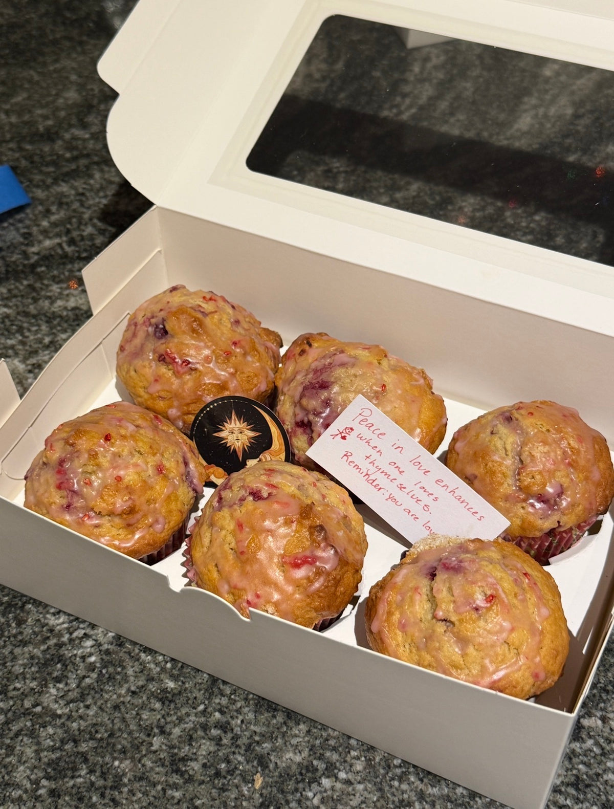 Raspberry Chamomile Muffins