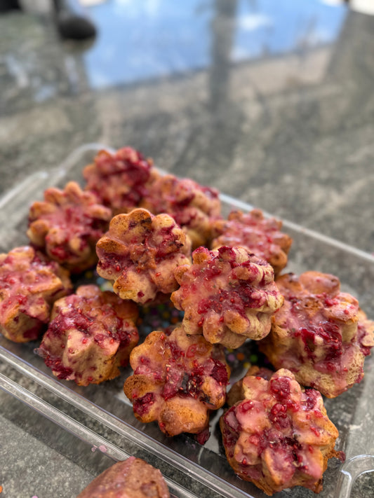 Raspberry Chamomile Muffins